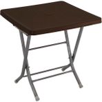 Mandella 80x80 cm Katlanır Ayaklı Kahverengi Eko Masa