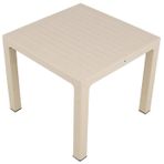 Mandella 90x90 cm Elit Rattan Çöl Beji Masa