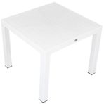 Mandella Elit Rattan Beyaz 90x90 cm Masa