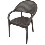 Mandella Eylül Rattan Kahverengi Bahçe Sandalyesi