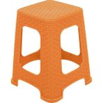 Mandella Sağlam Plastik Karizma Rattan Tabure Tik - 1