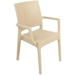 Mandella Zeus Rattan 4 Adet Çöl Beji Bahçe Sandalyesi