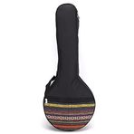 mandolin & banjos 4 İpli Banjo Çanta Konser Etnik Stil Pamuk Ayarlanabilir Askılı Enstrüman Aksesuar banjolele, tenor banjo