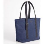 Mandosi Mumlu Kanvas Omuz Çantası - Mıknatıslı, Günlük Kullanım, Ekstra Cepli, Tote Bag - 7256 - Lacivert