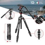 Manfrotto MVKBFRT Twist Lock Aluminyum Video Tripod