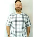 Manga Erkek Oversize Tişört - Mangaa - L - Beyaz - Siyah