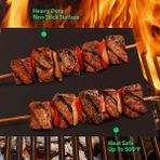 mangal Barbekü Örtüsü Ptfe Teflon® Kumaş 5’li Paket 40X33 cm - Siyah