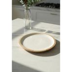 Mango Agacı Servis Tabağı & Sunum Tabağı 25 cm Krem - Çok Renkli