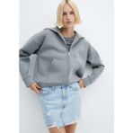 Mango Denim Mini Etek - Açık Denim