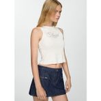 Mango Dikişli Denim Etek - Mavi - 36