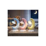 Mango Home Pembe Aydede Masal- USB Şarjlı LED Gece Lambası, Çocuk ve Bebek Odası Ay Tasarımlı Masa Lambası- Çift Fonksiyonlu Aydınlatma