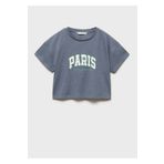 MANGO Kids Desenli crop tişört