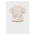 MANGO Kids Kısa kollu saten bluz