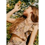 Mango Kids Volanlı Desenli Bluz