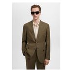 MANGO Man Amerikan takım elbise %100 keten slim fit