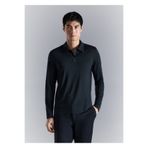MANGO Man Comfort stretch fermuarlı polo yaka gömlek