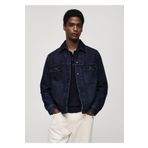 MANGO Man Kürk yakalı denim mont
