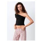 Mango Teen Asimetrik straplez bluz