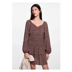 Mango Teen Çiçekli fırfırlı elbise