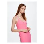 Mango Woman 37022005 Cut Out Detaylı Pembe Kadın Elbise