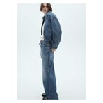 Mango Woman 57040290 Mavi Cepli Kadın Denim Ceket