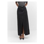Mango Woman 57053802 Yırtmaçlı denim etek