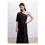 Mango Woman Asimetrik Saten Elbise