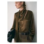MANGO Woman Bağ Detaylı Saten Bluz