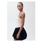 MANGO Woman Balon etekli drape elbise