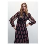 MANGO Woman Barok Desenli Elbise