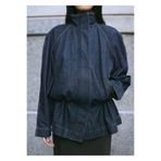 MANGO Woman Büzgülü belli denim parka
