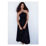 MANGO Woman Büzgülü Halter Elbise
