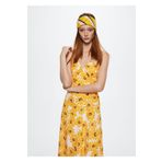 MANGO Woman Çiçekli Pamuklu Elbise