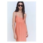 MANGO Woman Cut out detaylı midi elbise