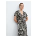 Mango Woman Desenli Cut-out Detaylı Elbise