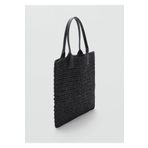 MANGO Woman Doğal elyaf shopper çanta
