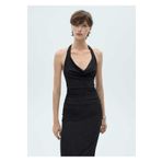 MANGO Woman Drape yaka lureks elbise