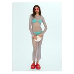 MANGO Woman Gümüş Rengi Kadın Elbise 57000400