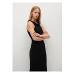 MANGO Woman Kadın Siyah Sırtı Cut Out Kesimli Elbise