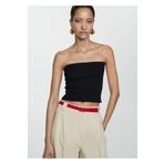 MANGO Woman Koton straplez bluz