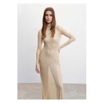 MANGO Woman Kristal Detaylı Uzun Elbise