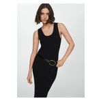 Mango Woman Lastikli midi elbise