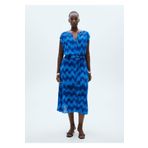 MANGO Woman Mavi Kadın Elbise 77024072