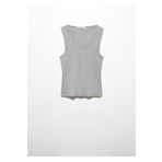 MANGO Woman Metal Grisi Kadın Bluz 57983804