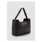 MANGO Woman Örgülü bucket çanta