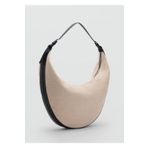 MANGO Woman Oval keten karışımlı omuz çantası