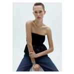 MANGO Woman Payet Detaylı Kadife Bluz