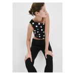 MANGO Woman Puantiye desenli asimetrik bluz