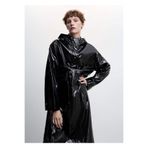 MANGO Woman Rugan Görünümlü Kapüşonlu Parka
