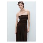 MANGO Woman Straplez Elbise